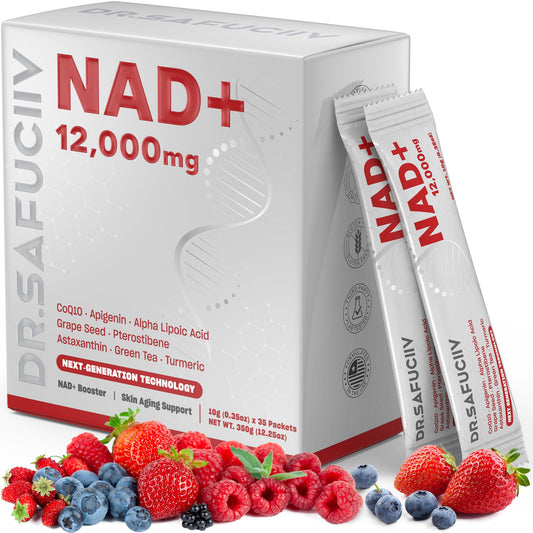 DR.SAFUCIIV NAD Supplement bottle and packaging