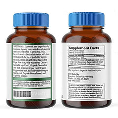 Dr. Schulze's Easy Go Bowel Mover natural ingredients capsules for gentle digestion support.
