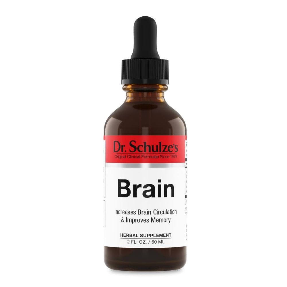 Dr. Schulze's Brain Formula 2 oz bottle - front view