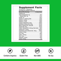 Dr. Schulze's SuperFood Plus bottle pour showing easy daily use.