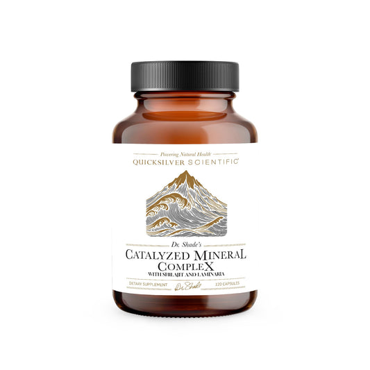 Bottle of Dr. Shade's Catalyzed Mineral Complex with label