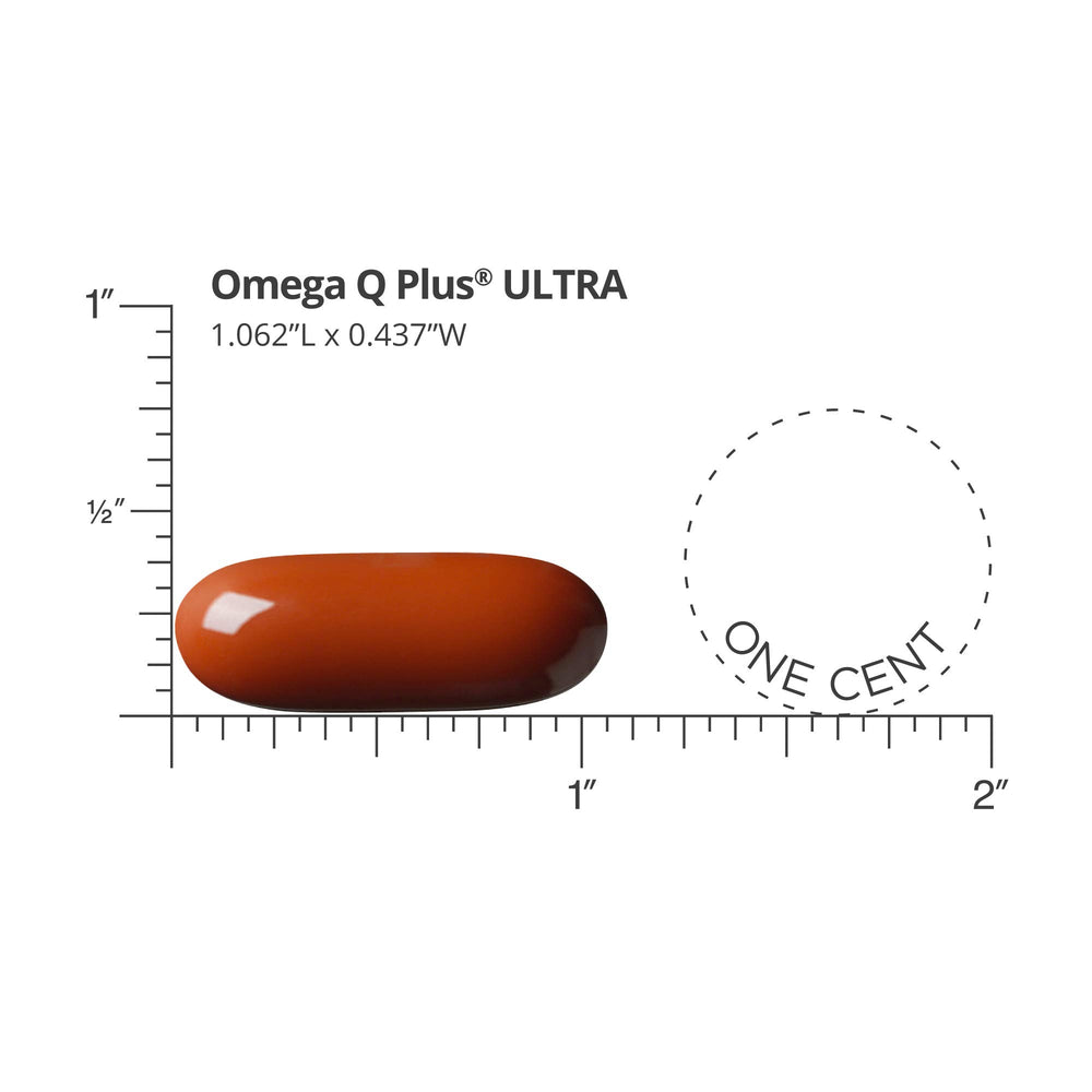 Packaging box of Dr. Sinatra Omega Q Plus Ultra highlighting comprehensive care