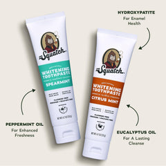 Citrus Mint toothpaste from the Dr. Squatch kit