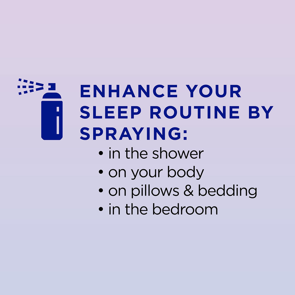 Label detail of ingredients on Dr Teal's Calm Blend Sleep Spray