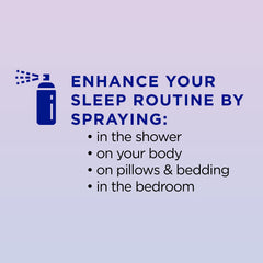 Label detail of ingredients on Dr Teal's Calm Blend Sleep Spray