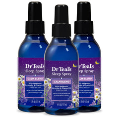 Front view of Dr Teal's Calm Blend Sleep Spray 6 fl oz pack of 3