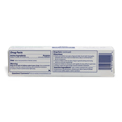 Close-up of Dr. Tichenor's toothpaste labeling highlighting peppermint flavor