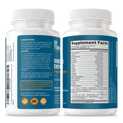 Back/label view of Dr. Tobias Digestive Enzymes bottle