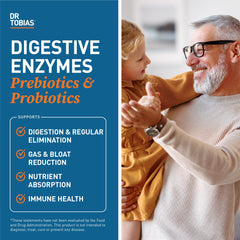 Probiotics and prebiotics blend in Dr. Tobias formula