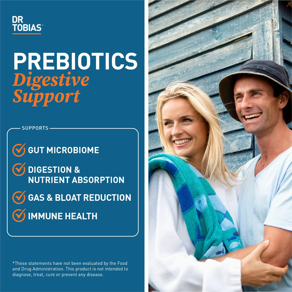 Dr. Tobias Prebiotics capsules are compact and easy to swallow.