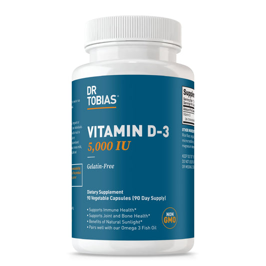 Dr. Tobias Vitamin D3 5000 IU bottle with label