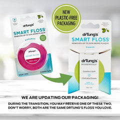Gums gently flossed with Dr. Tungs Smart Floss