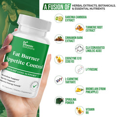 Capsules with weight loss supplement ingredients concept