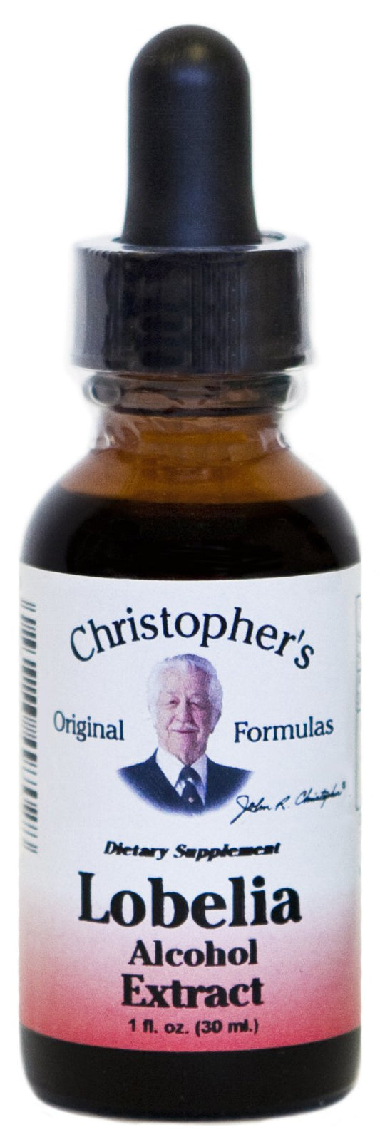 Dr Christopher's Lobelia Alcohol Extract bottle, 1 Fluid Ounce - front view