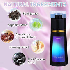 Dragon Honor Hair Dye Shampoo color swatches in dark brown and light brown