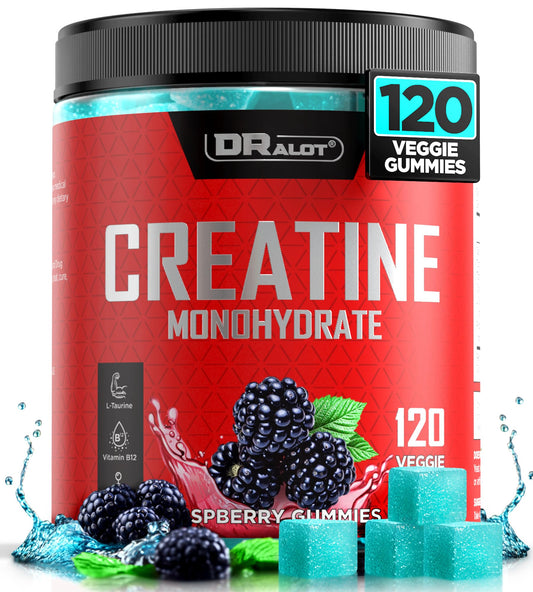 Dralot Creatine Monohydrate Gummies berry flavor front view