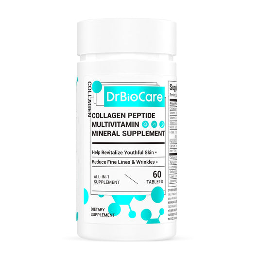 DrBioCare Collagen Peptides for Women bottle with 60 tablets