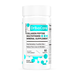 DrBioCare Collagen Peptides for Women bottle with 60 tablets