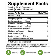 DrBioCare Living Collagen L-Carnitine Complex on a clean countertop suggests everyday wellness.