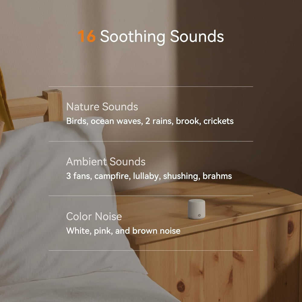 Son puissant malgré la petite taille pour l'ambiance et le sommeil.