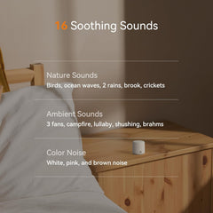 Son puissant malgré la petite taille pour l'ambiance et le sommeil.