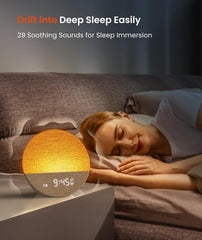 Dreamegg Sunrise 1 cotton-linen fabric cover feels soft at night.