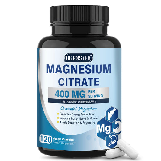 DRFOSTER Magnesium Citrate 400 mg capsules - front view