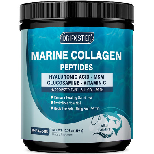 DRFOSTER Marine Collagen Powder bottle with label