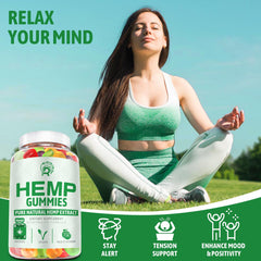 USA-made labeling and third-party testing seal on hemp gummies packaging