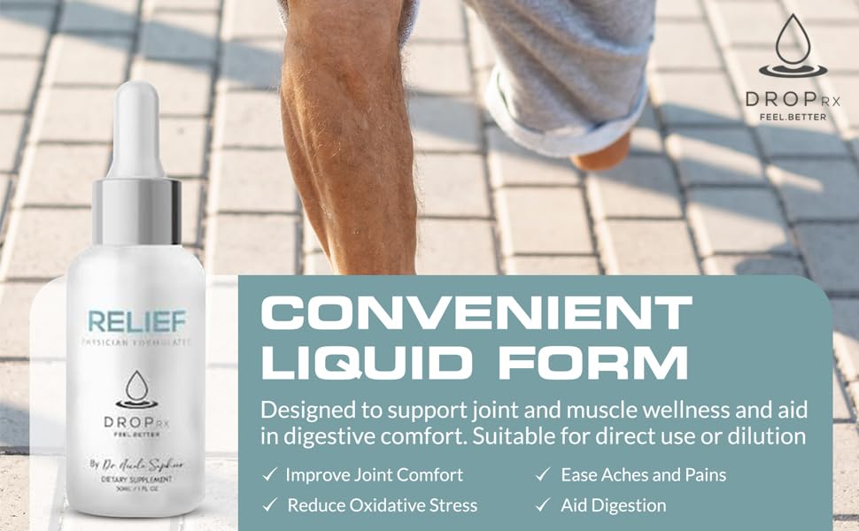 Graphic highlighting joint health and digestive wellness benefits