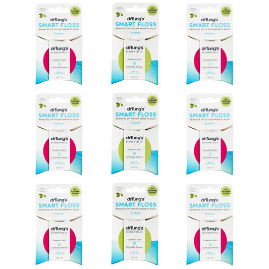 DrTung's Smart Floss Cardamom Flavor packaging - Pack of 9
