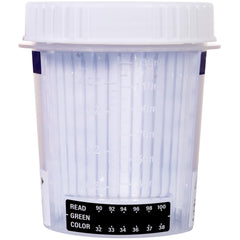Tamper-evident seal on DrugTect test cup