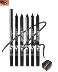 DuaTana black waterline eyeliner gel pencil with built-in sharpener provides precise, long-wear color.