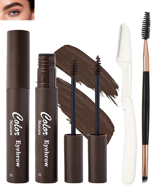 DuaTana tinted brow cream dark brown tube for natural definition
