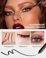 DuaTana waterproof smudge-proof eyeliner resists sweat and humidity for all-day color.