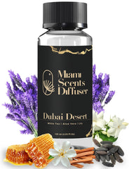 Dubai Desert Dream On essential oil bottle with diffuser scene