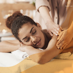Relaxing spa setting with pina lambada aroma