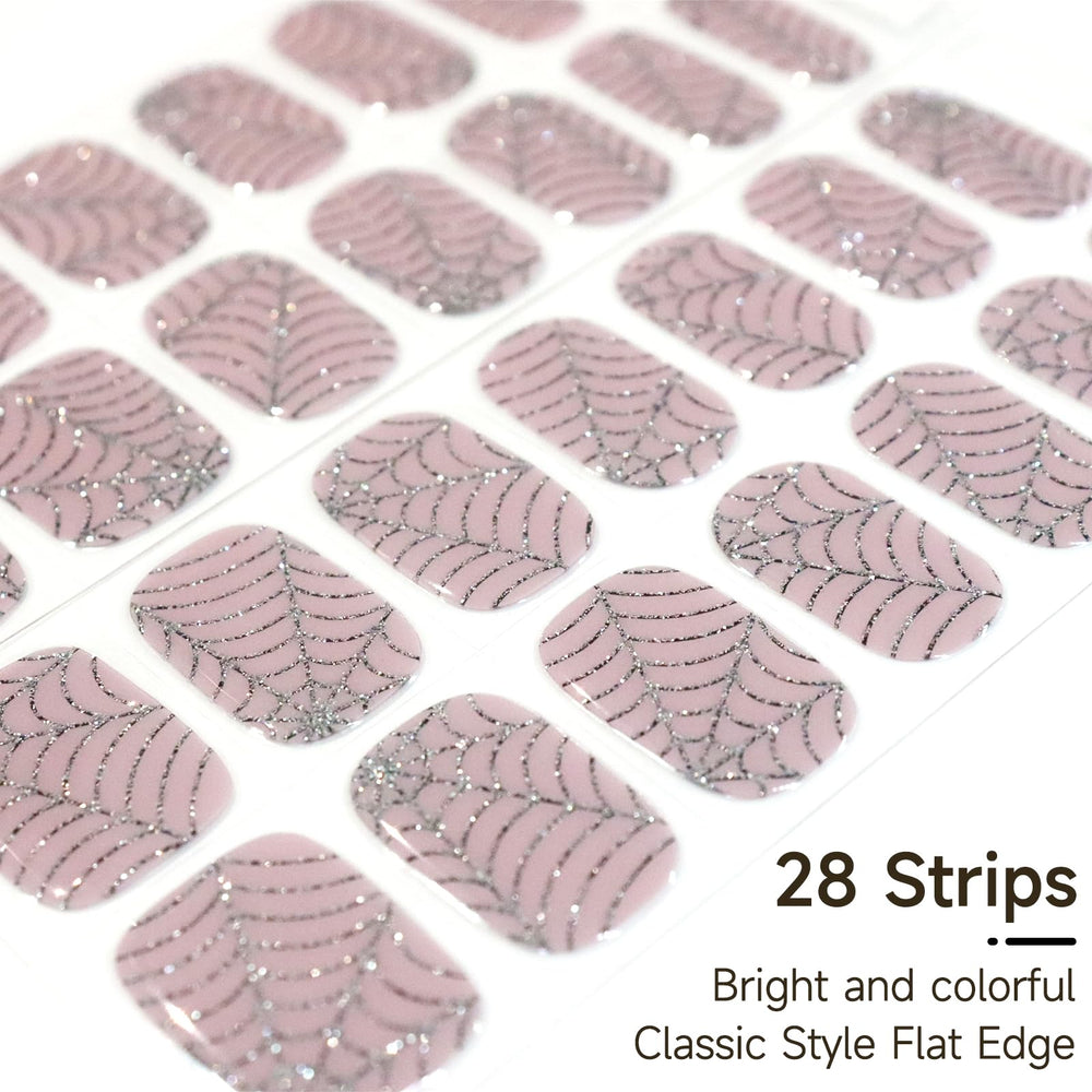 Durable gel nail strips delivering a glossy finish