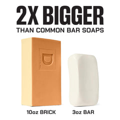 Duke Cannon premium ingredients cleanse and leave a subtle fall aroma.