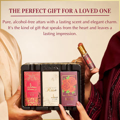 Applying attar to pulse points for long-lasting fragrance