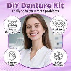 Durable dentures with color stability and anti-crack features