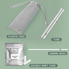 Durable silver aluminum body of the device