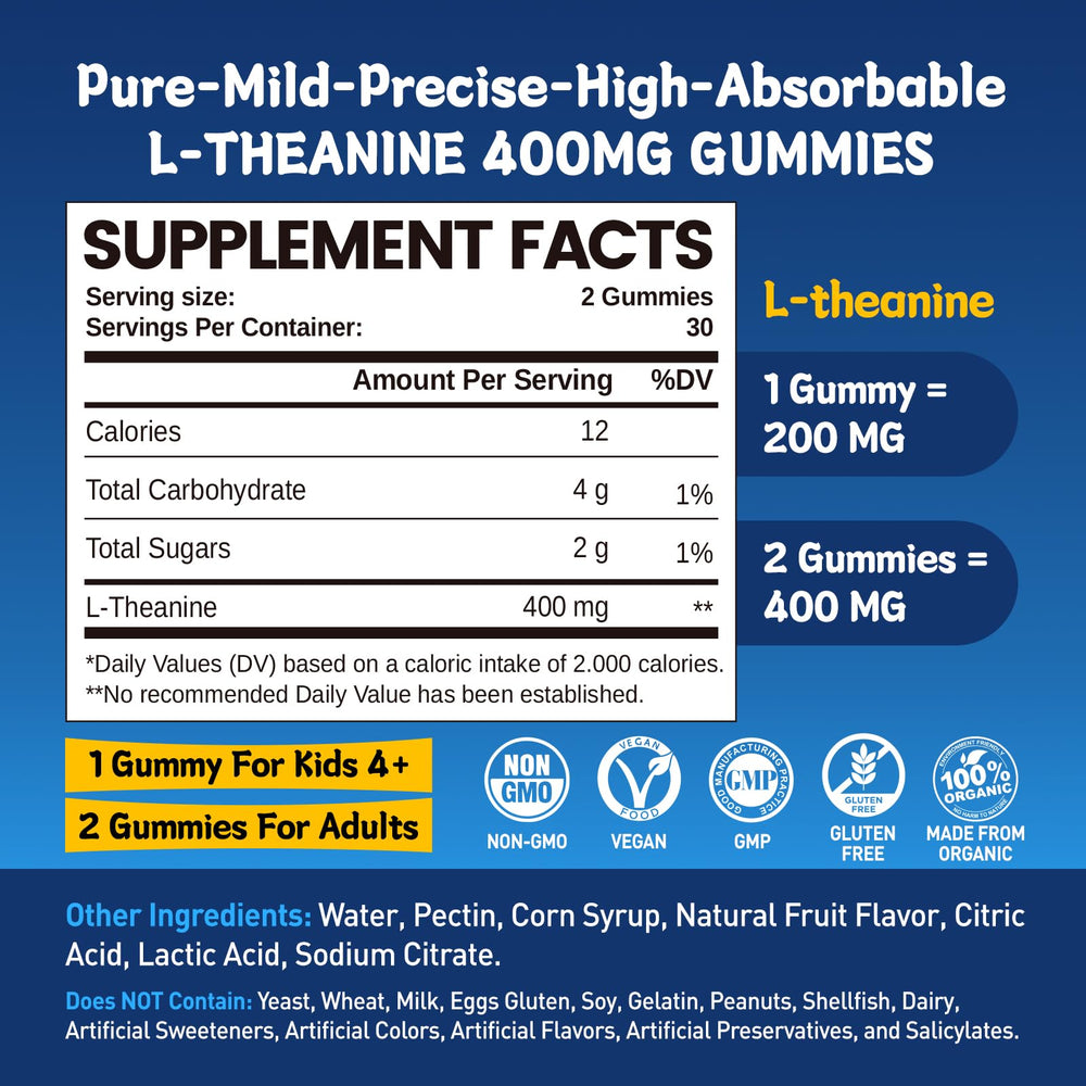 Stress relief and relaxation with L-Theanine gummies