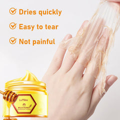 Duziur mask removal process showing easy peel from edges.