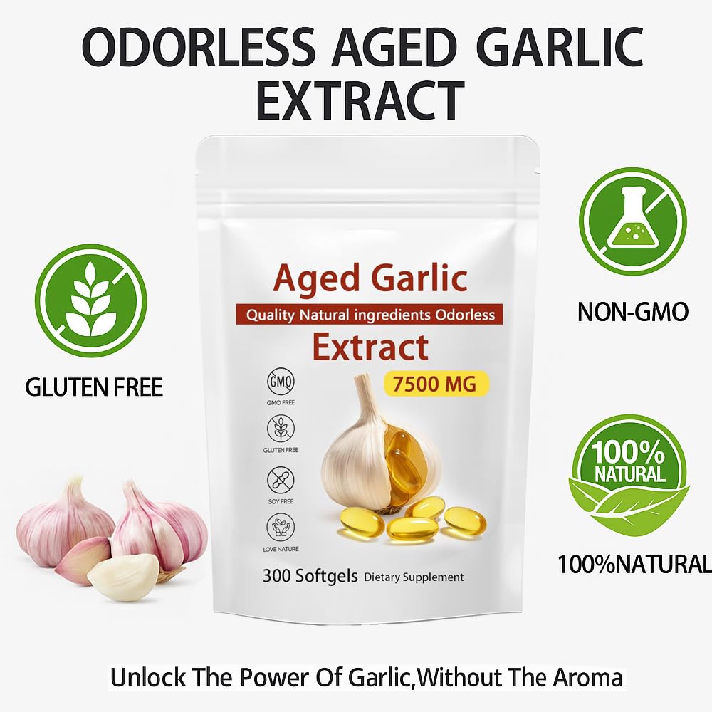 Immune support graphic for aged garlic supplement