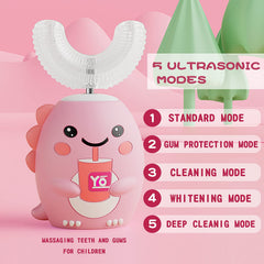 Two U-shaped silicone brush heads and two soft brush heads
