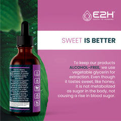 Non-GMO and vegan symbols associated with E2H Sleep Support