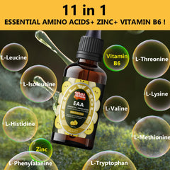 Ingredients panel highlighting Vitamin B6 and Zinc