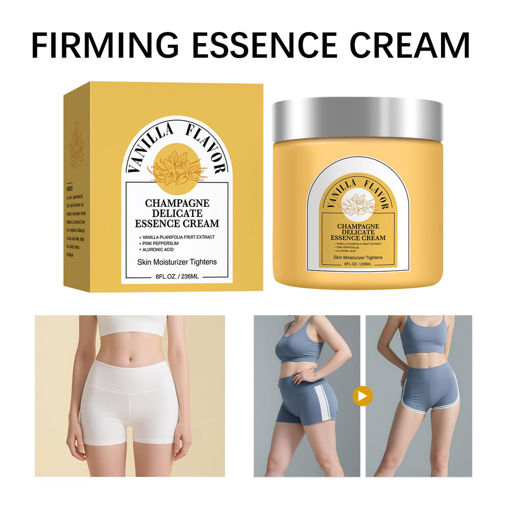 EAEVDJ Champagne Body Cream on arm during massage for lift feel.