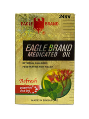 Peppermint and clove bud oil ingredients illustration